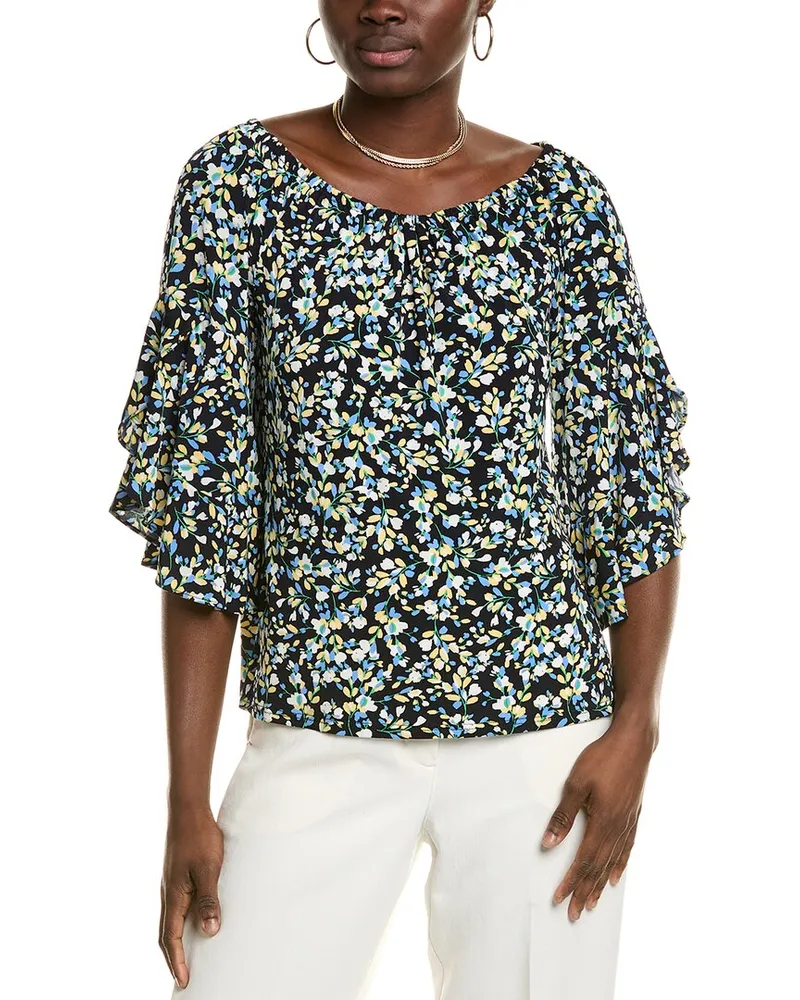 Vince Camuto Off-The-Shoulder Blouse Blue