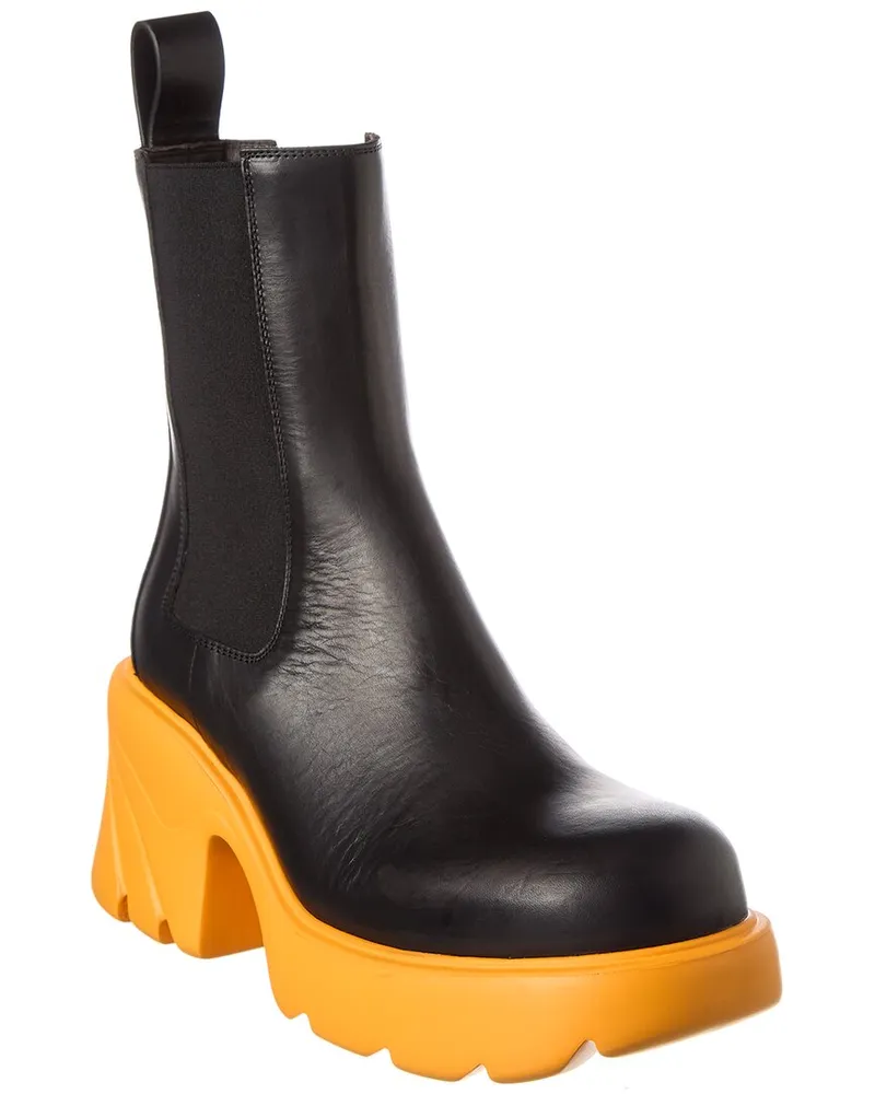 Bottega Veneta Flash Leather Bootie Black
