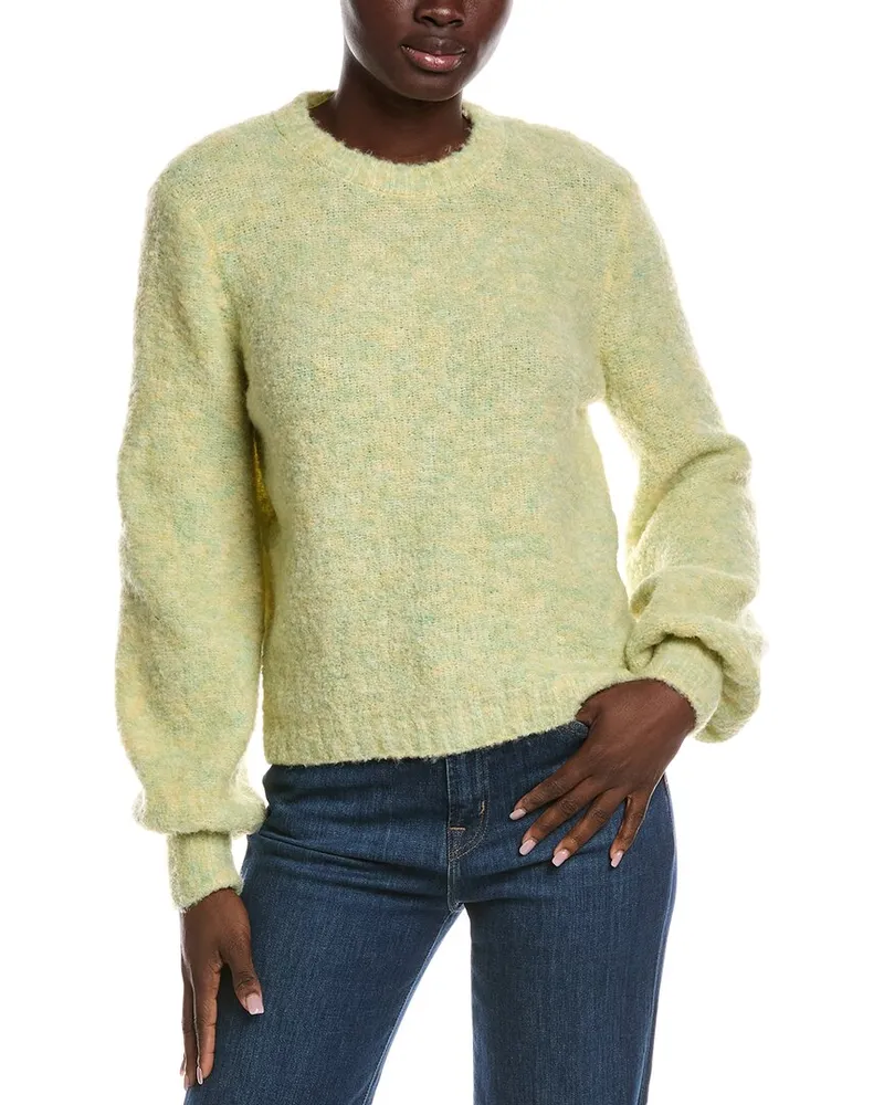 philosophy Balloon Sleeve Wool-Blend Sweater Green