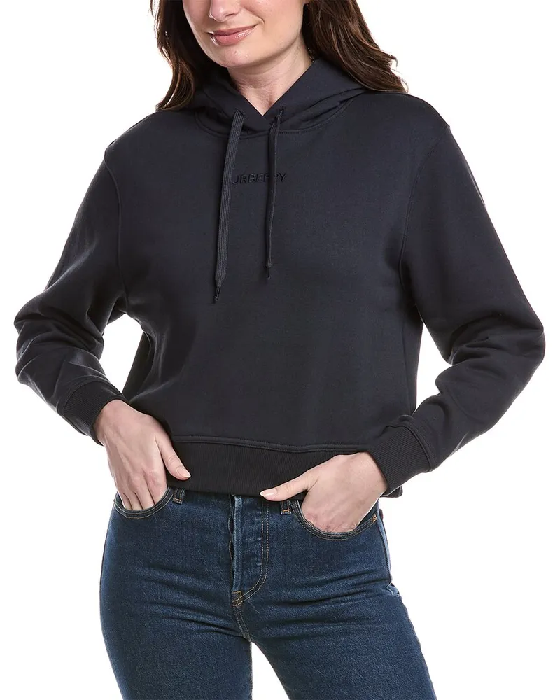 Burberry Cropped Sweatshirt Blue