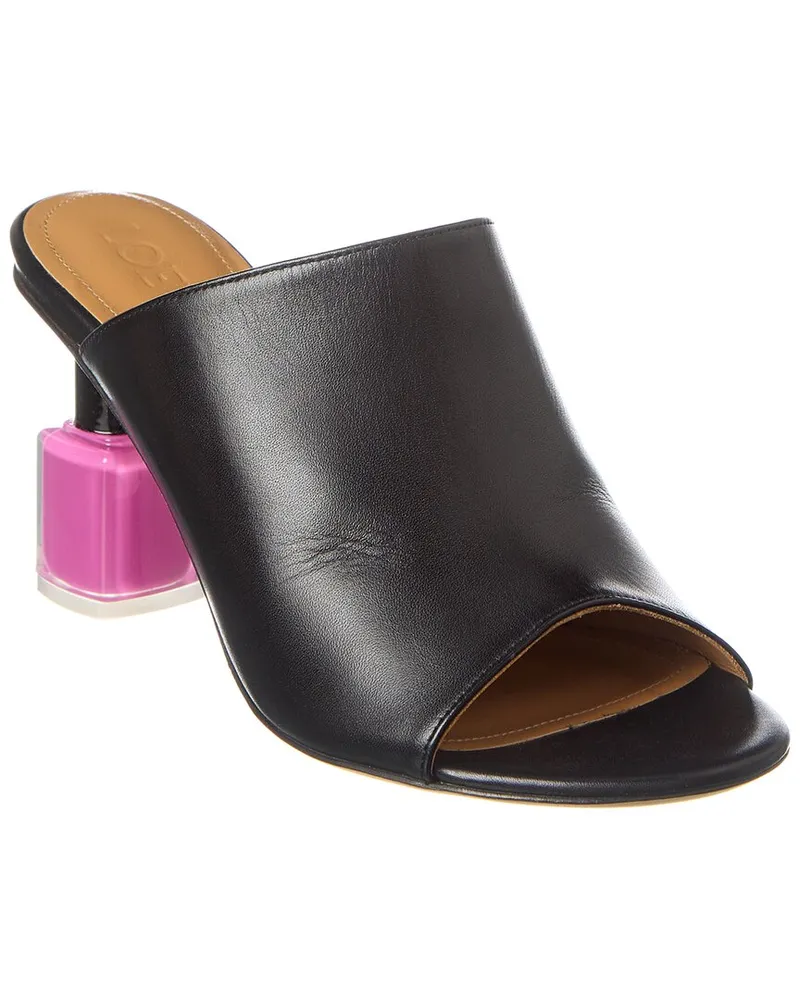 Loewe Nail Polish Leather Sandal Black