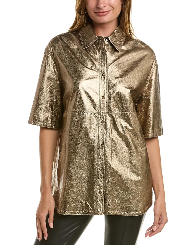 Brunello Cucinelli Leather Shirt Nocolor