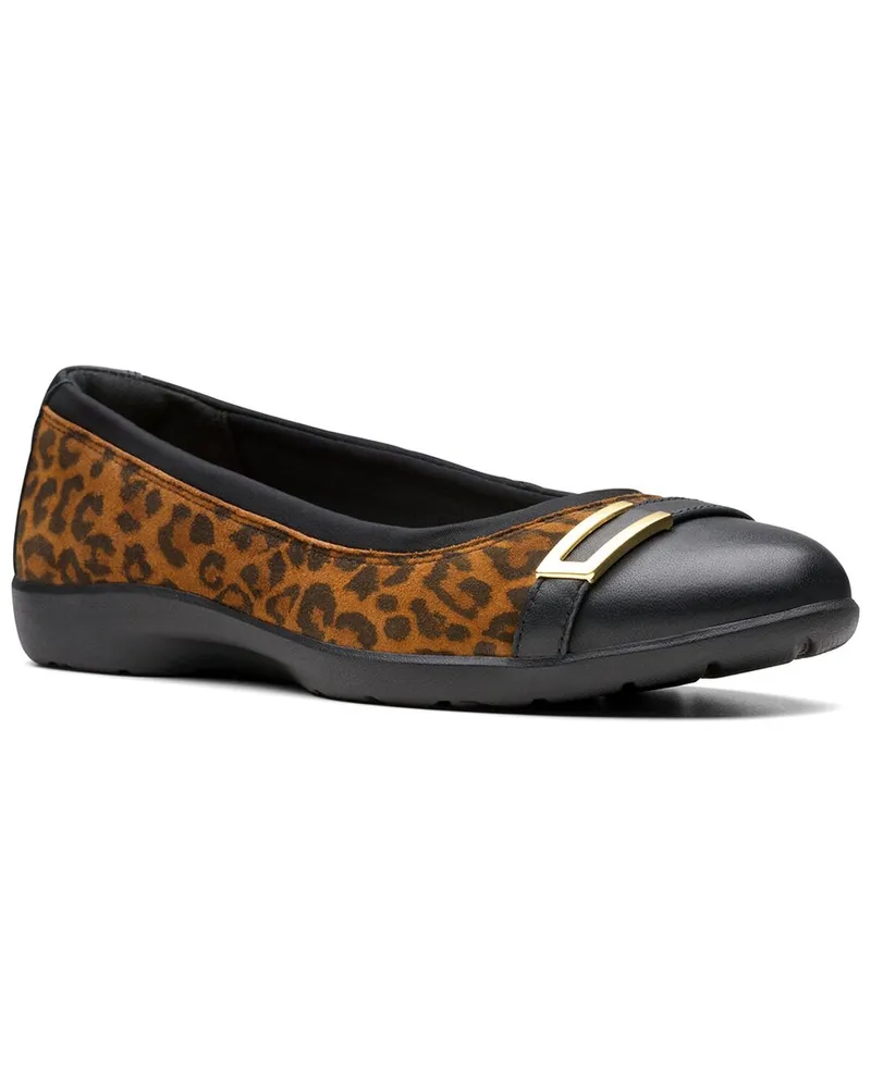 Clarks Meadow Rose Suede Ballet Flat Nocolor