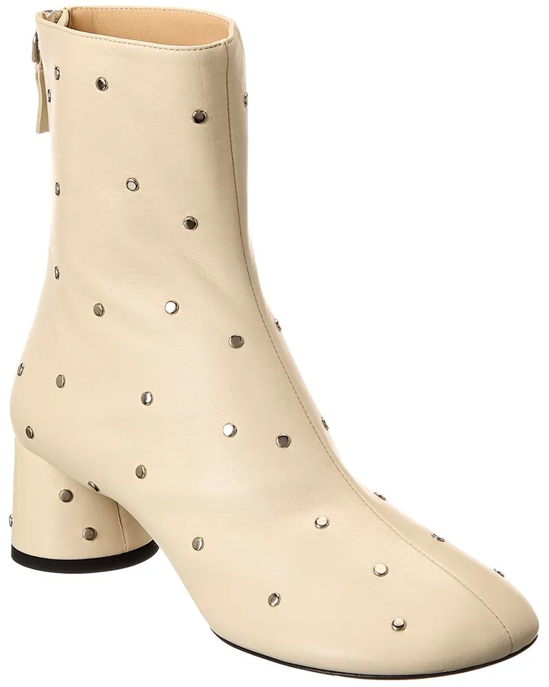 Proenza Schouler Leather Bootie White