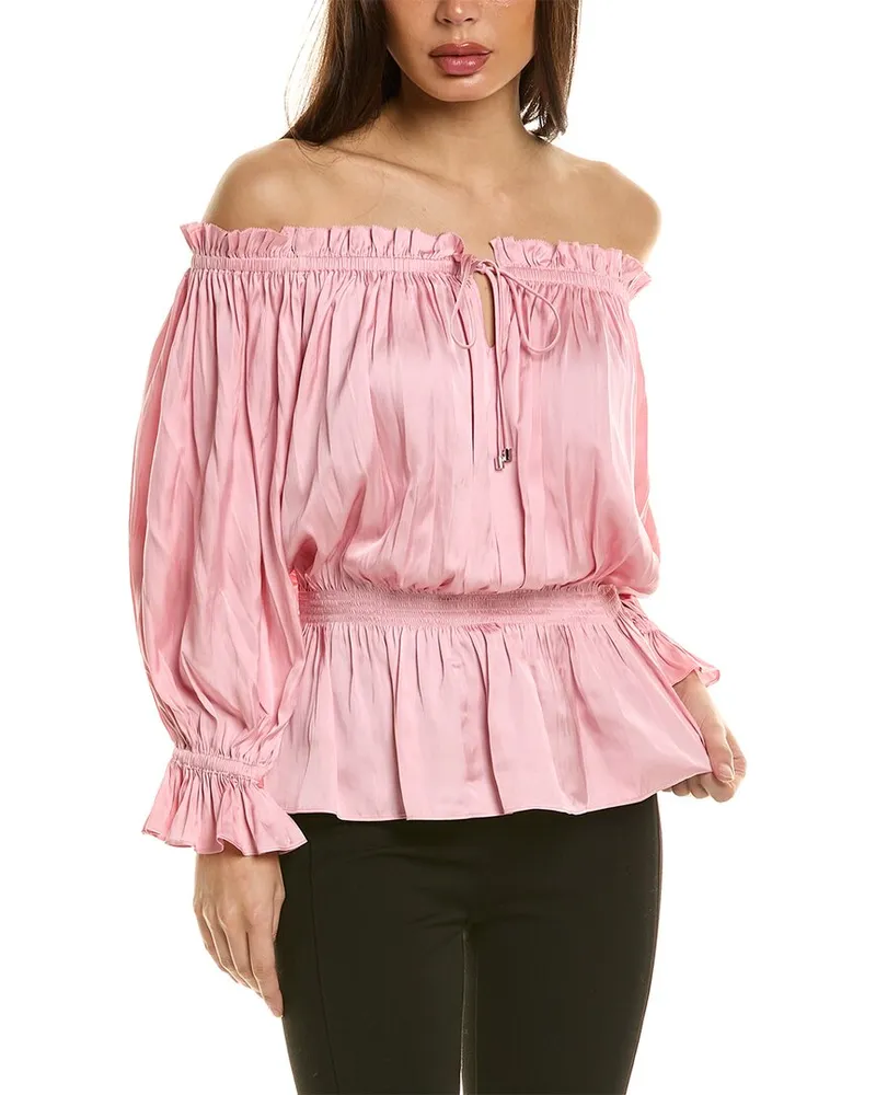 Elie Tahari The Reilley Blouse Pink