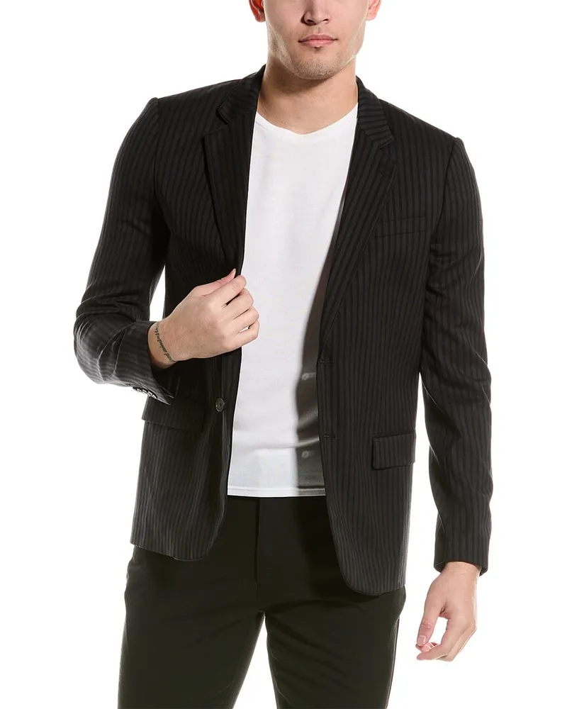 The Kooples Wool-Blend Suit Jacket Black