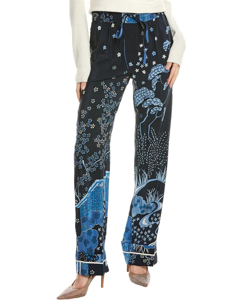 RED Valentino Silk Pant Blue