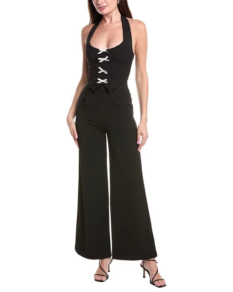 Aidan Mattox Satin One-Shoulder Gown Brown