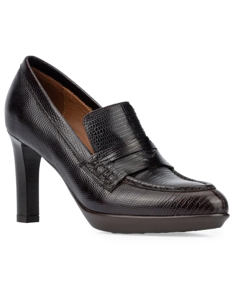 Aquatalia Rella Weatherproof Leather Pump Red