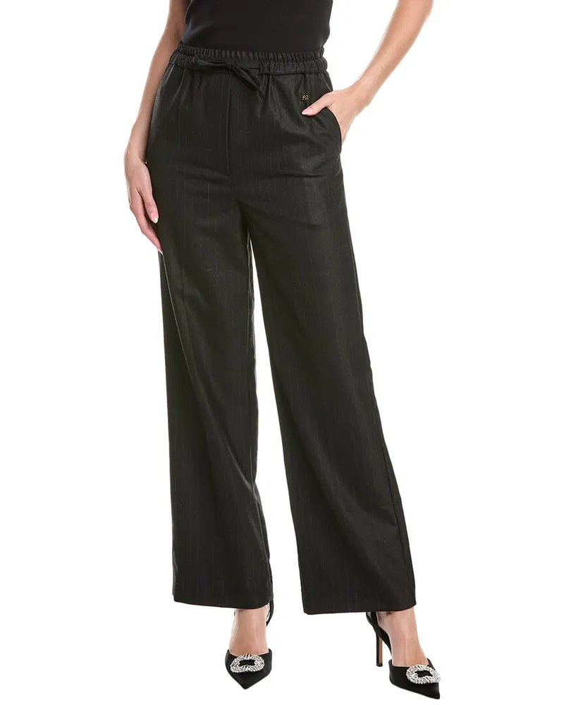 Sandro Wool-Blend Drawstring Pant Black