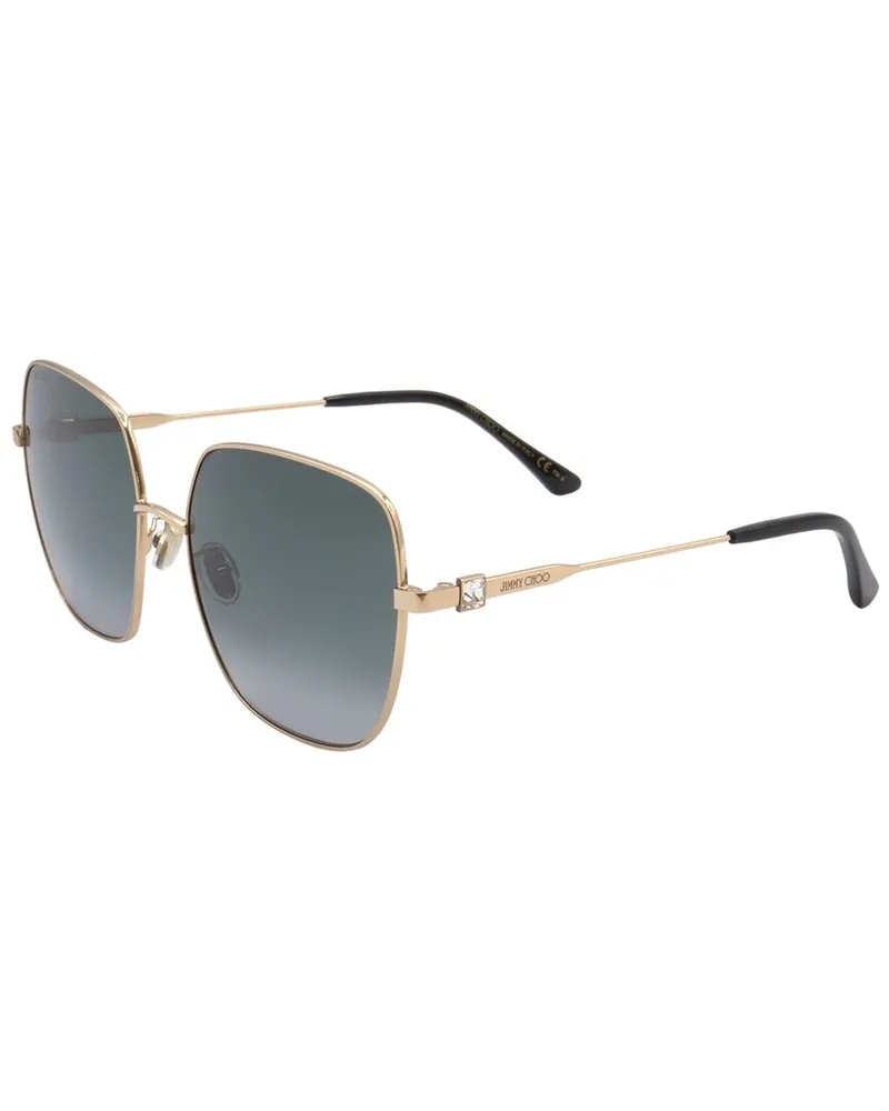 Jimmy Choo Women's KORI/G/SK mm Sunglasses Gold