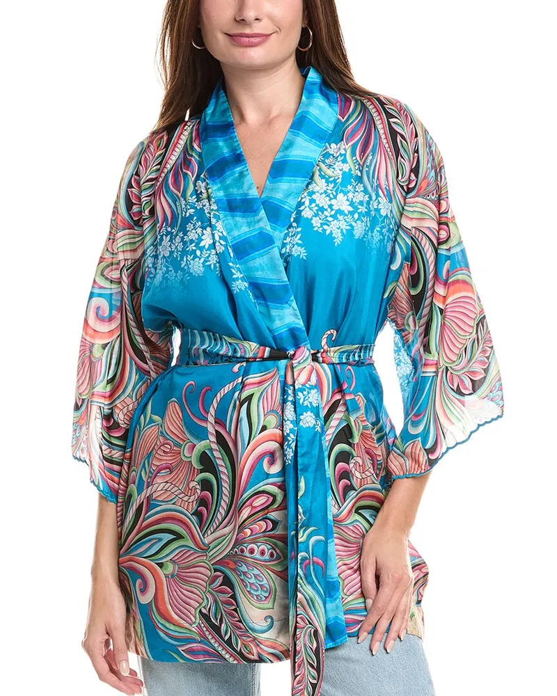 Johnny Was Ollia Silk Kimono Nocolor