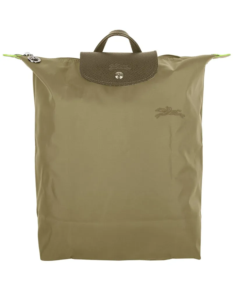 Longchamp Le Pliage Green Medium Canvas Backpack Nocolor