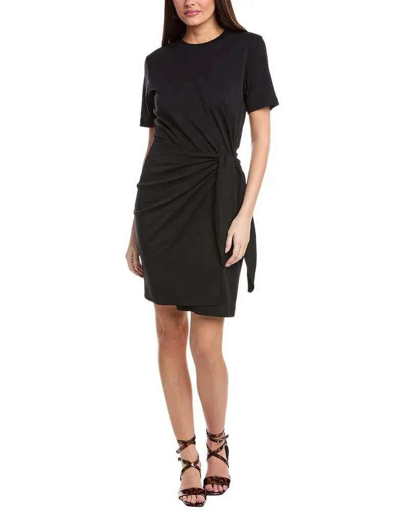 Vince Side Tie Midi Dress Blue