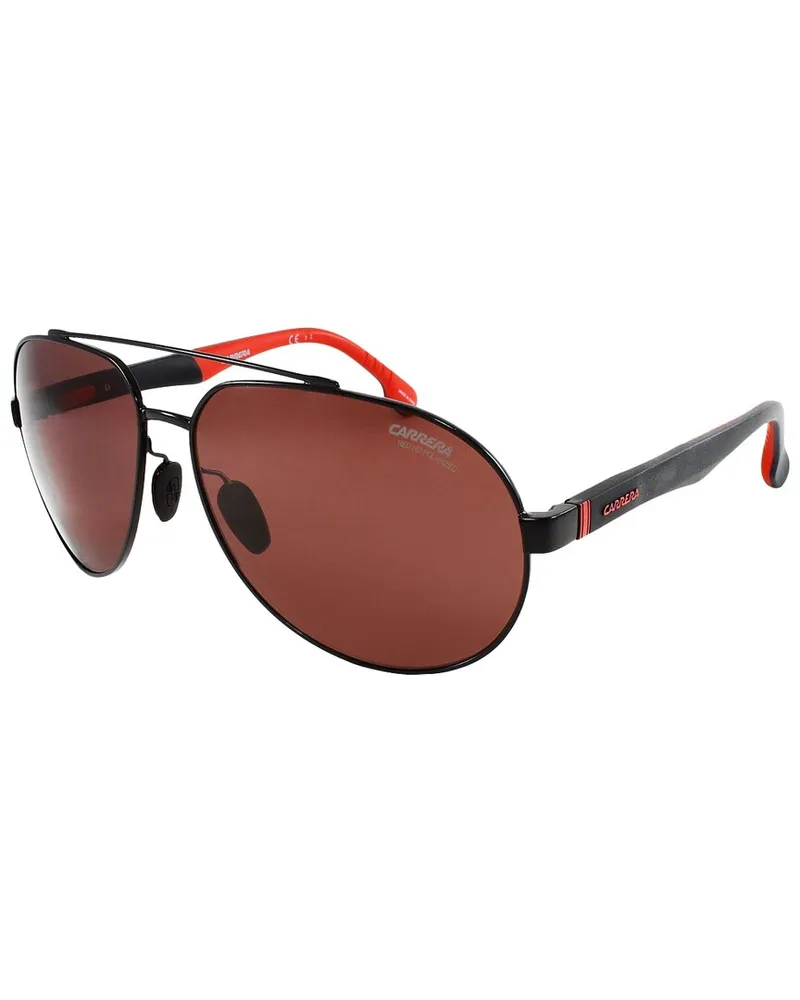 Carrera Men's CA8025 63mm Polarized Sunglasses Red