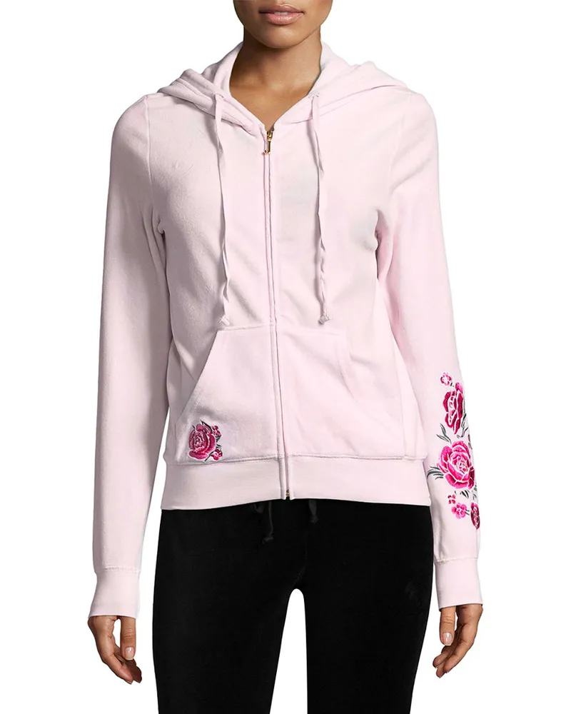 Juicy Couture Velour Floral Enchantment Robertson Jacket Nocolor