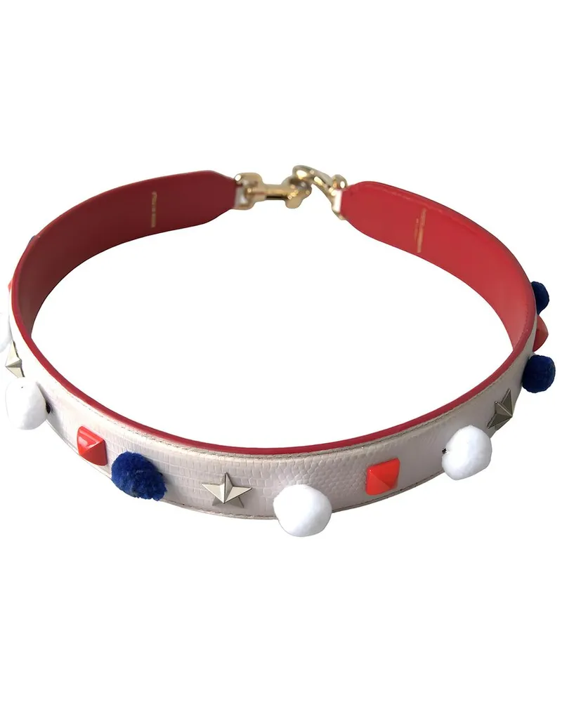 Dolce & Gabbana Leather Bag Strap White