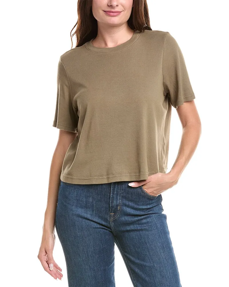 Michael Stars Kristen Crop T-Shirt Green