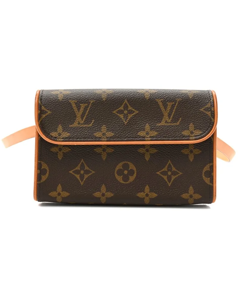 Louis Vuitton Brown Monogram Coated Canvas Pochette Florentine S (Authentic  Pre-Loved Nocolor