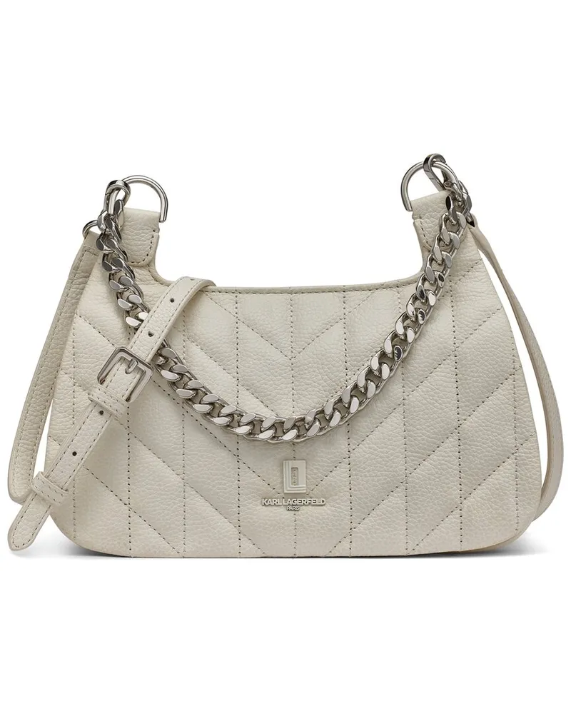 Karl Lagerfeld Lafayette Leather Shoulder Bag Nocolor
