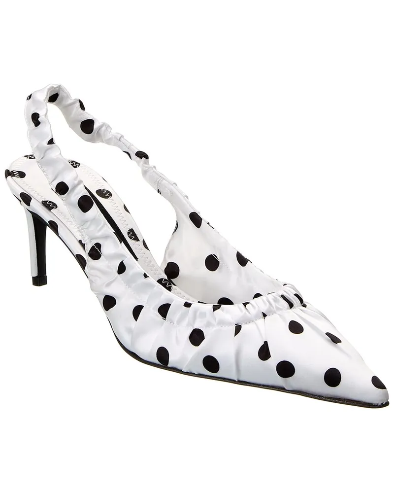Dolce & Gabbana Satin Slingback Pump White