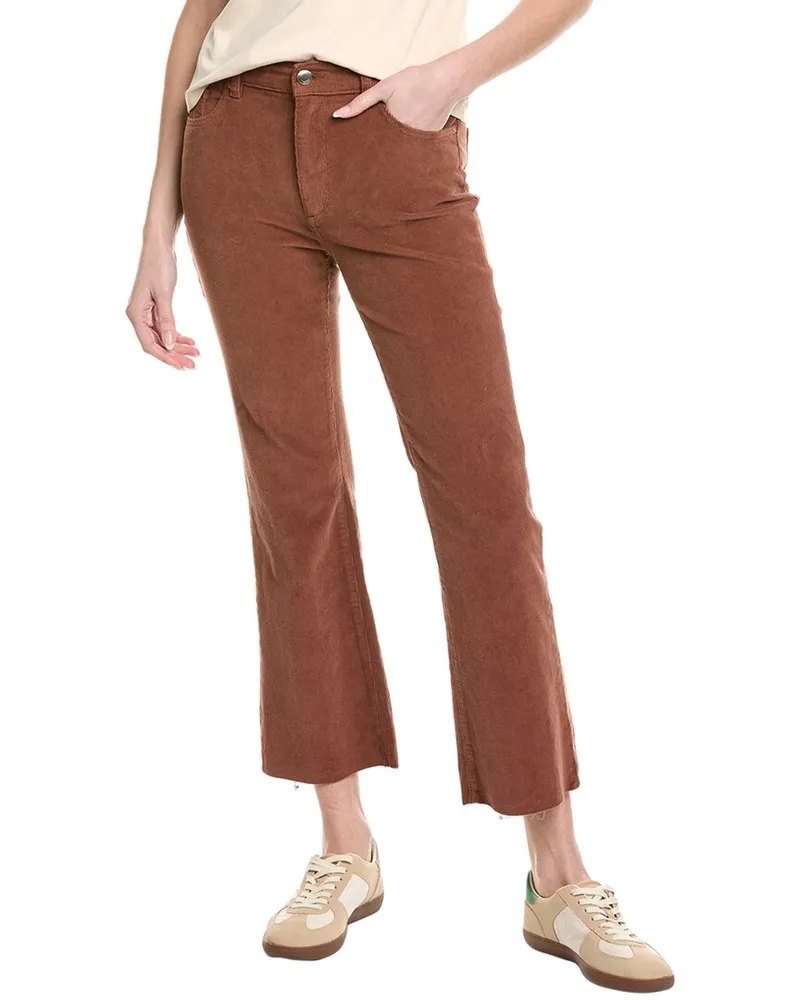 DL1961  Bridget Cropped Corduroy Bootcut Pant Brown
