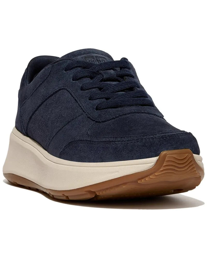 FitFlop F-Mode Suede & Leather Sneaker Blue