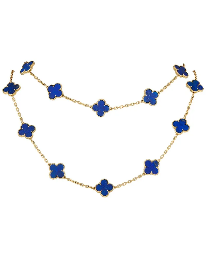 Van Cleef & Arpels 18K Lapis Lazuli Necklace (Authentic Pre-Loved Nocolor