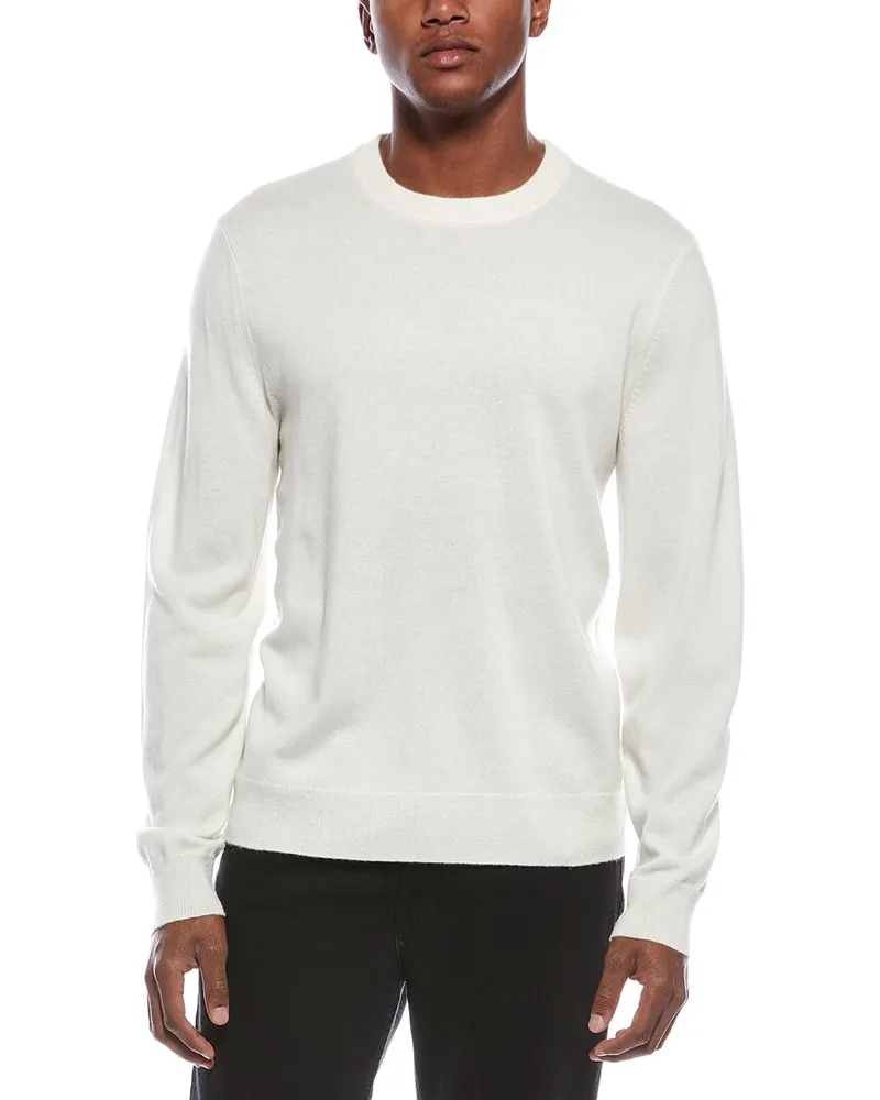 Theory Hilles Cashmere Crewneck Sweater White