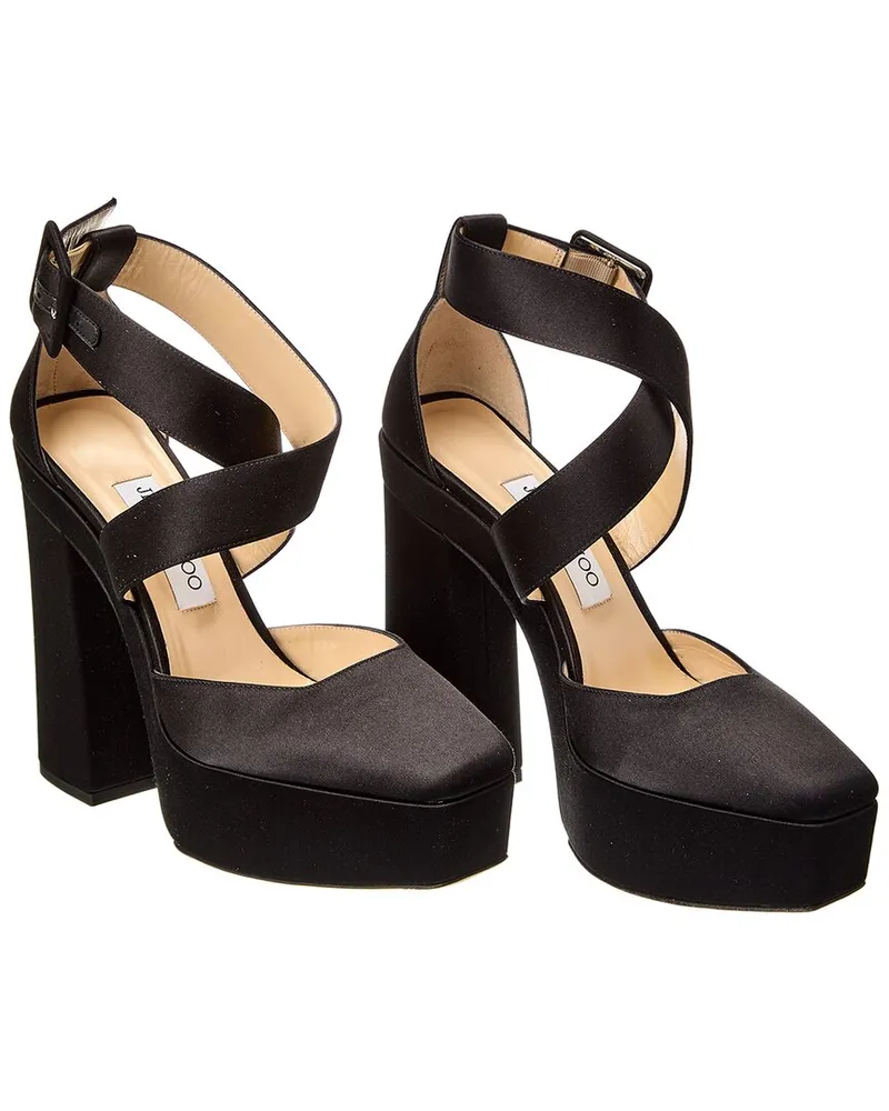Jimmy Choo Gian 140 Leather Pump (Authentic Pre-Loved Black