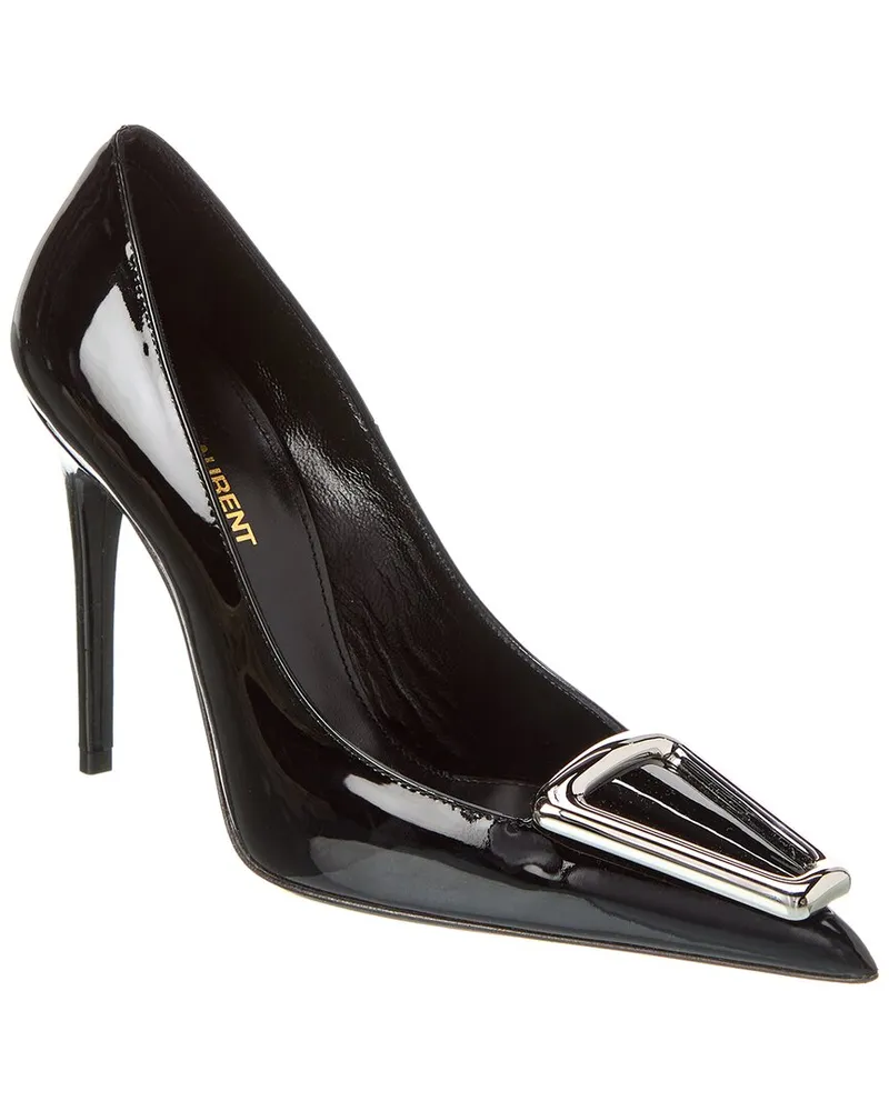 Saint Laurent Avenue 110 Leather Pump Black