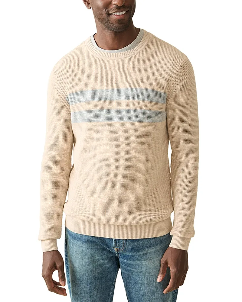 Faherty Sunwashed Crewneck Sweater Blue