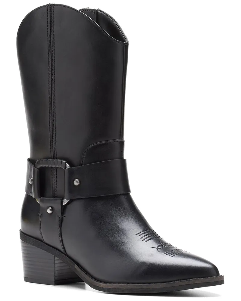 Clarks Morzine Rise Leather Cowboy Boot Nocolor