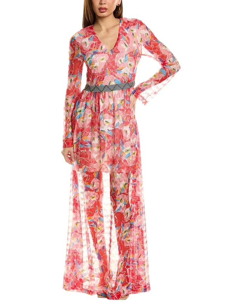 Missoni Lace Maxi Dress Pink