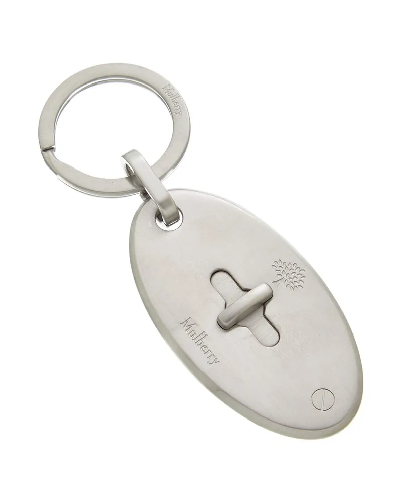 Mulberry Postman's Buckle Key Ring Silver