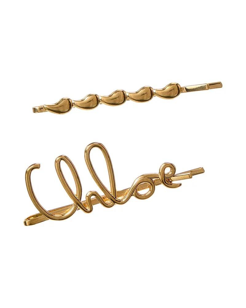 Chloé The Iconic Hair Clips Yellow