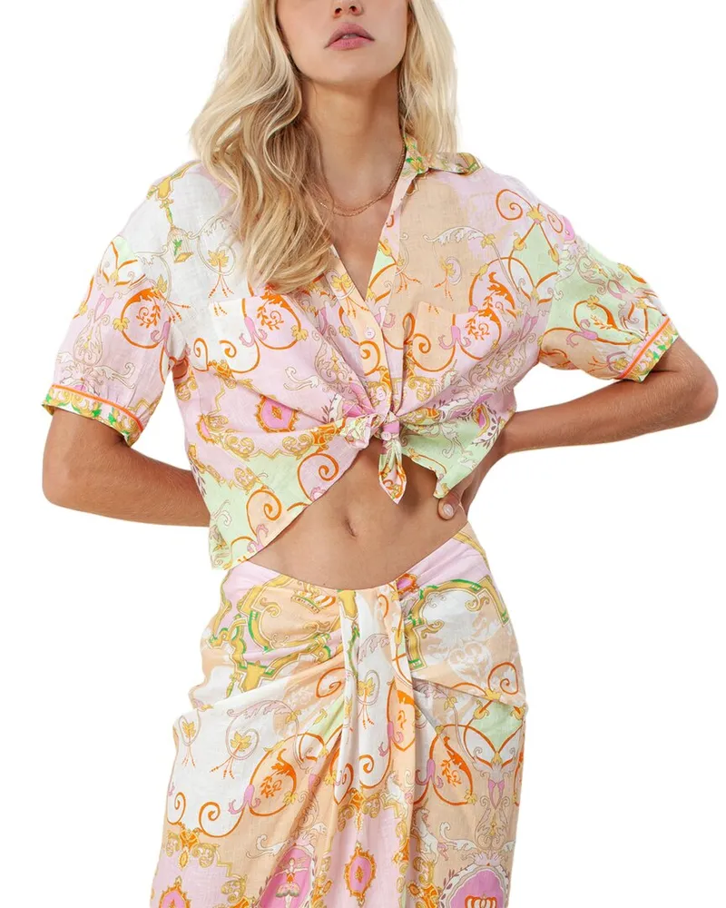 Hale Bob Linen Top Nocolor