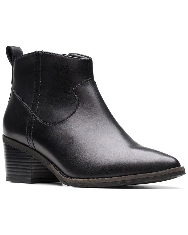 Clarks Morzine Sky Leather Bootie Nocolor
