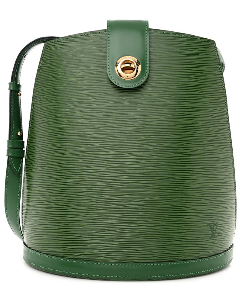 Louis Vuitton Green Epi Leather Cluny (Authentic Pre-Loved Nocolor