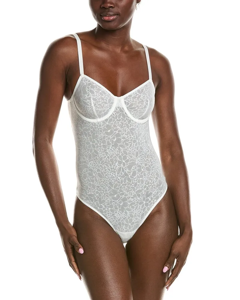 ELSE Eden Underwire Bodysuit White