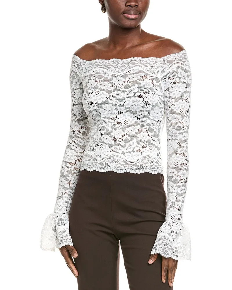 Ronny Kobo Maribeth Top White