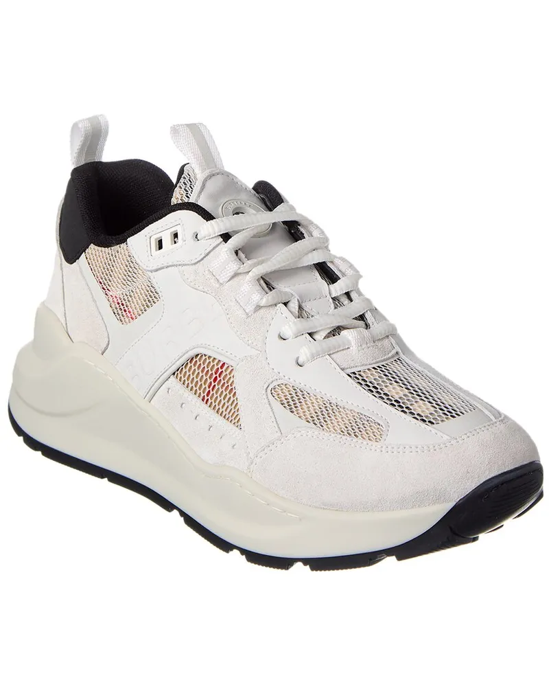 Burberry Vintage Check Mesh & Suede Sneaker Nocolor