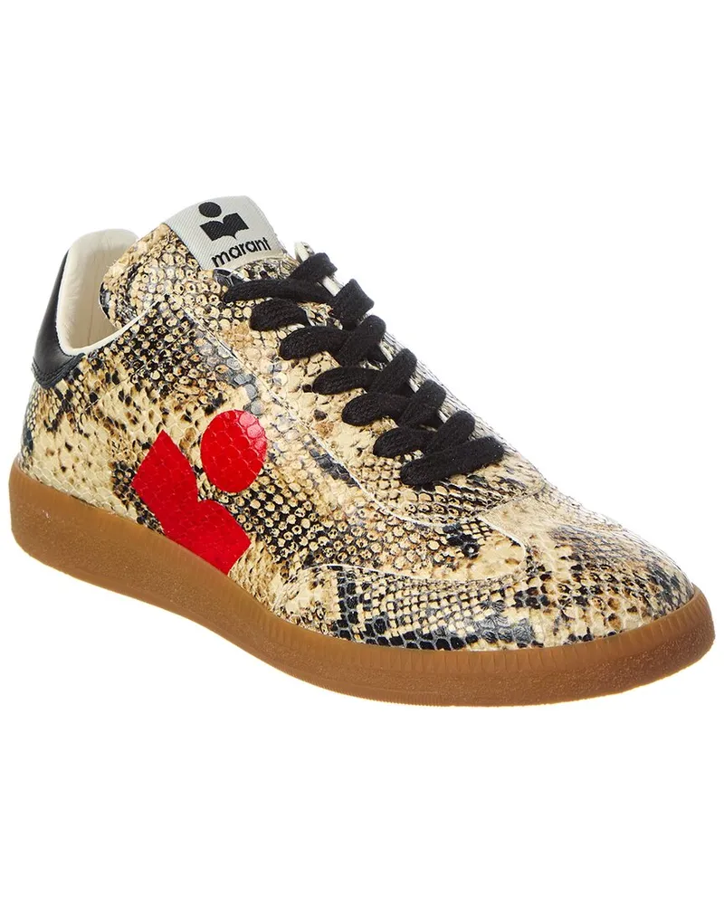 Isabel Marant Kaycee Leather Sneaker Beige
