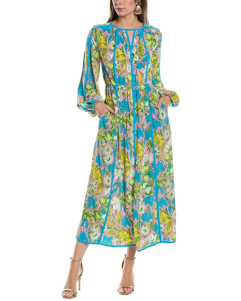 Diane von Furstenberg Scott Maxi Dress Blue