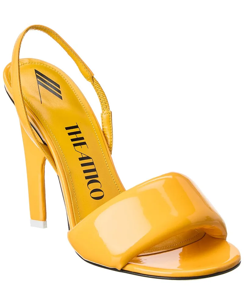 ATTICO Rem Vinyl Slingback Sandal Yellow