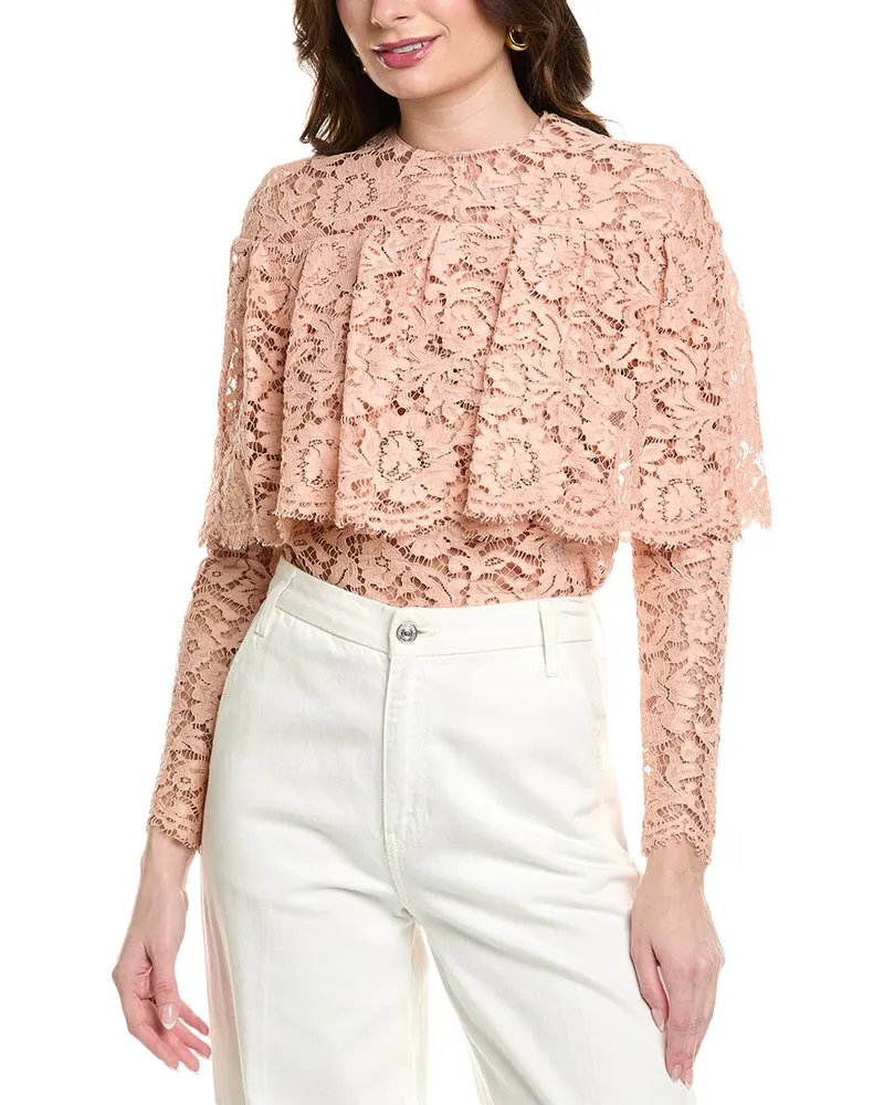 Valentino Garavani Lace Blouse Pink