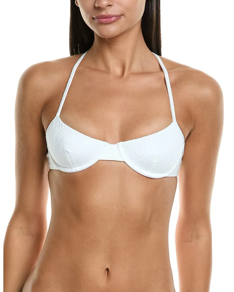 Mara Hoffman Mazlyn Bikini Top White