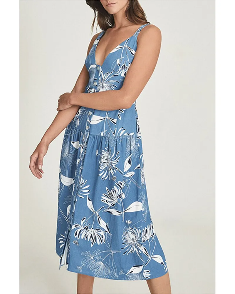 Reiss Noah Midi Dress Nocolor
