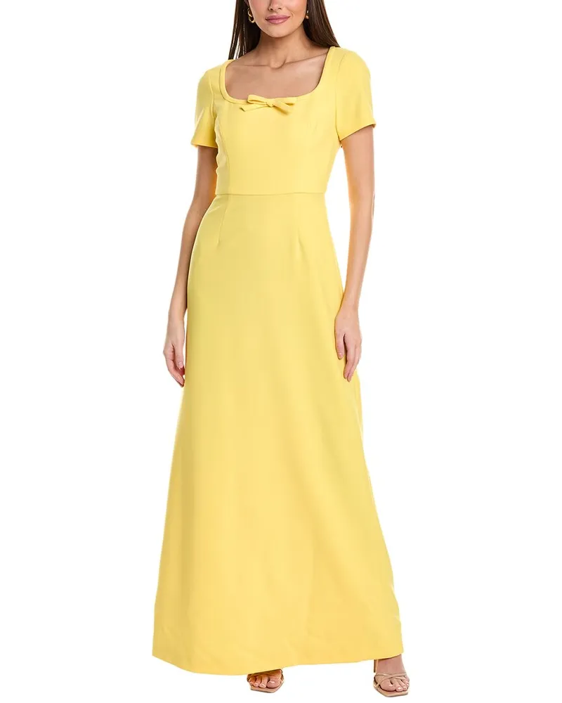 Carolina Herrera New York Square Neck Gown Yellow