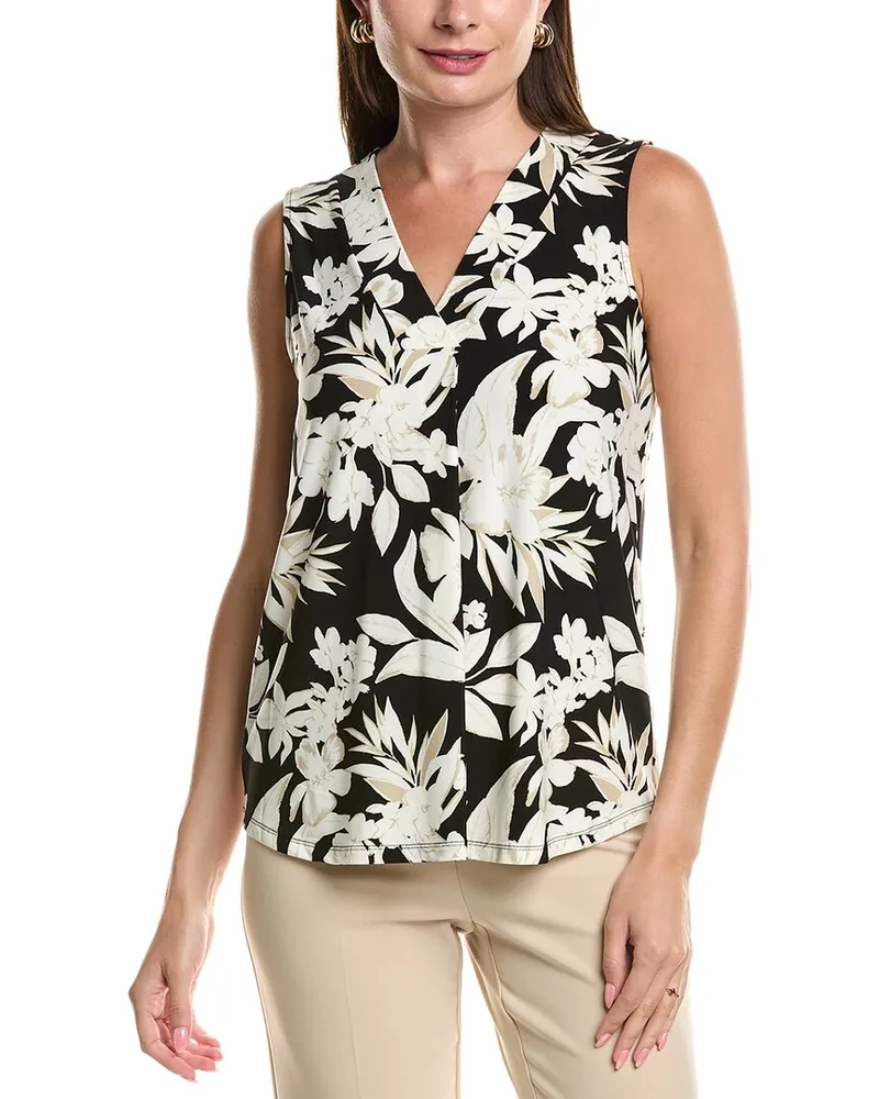 Anne Klein Printed Top Black